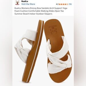 KUAILU  Indoor Outdoor Slip-on Sandals Arch Support 7.5 NWT